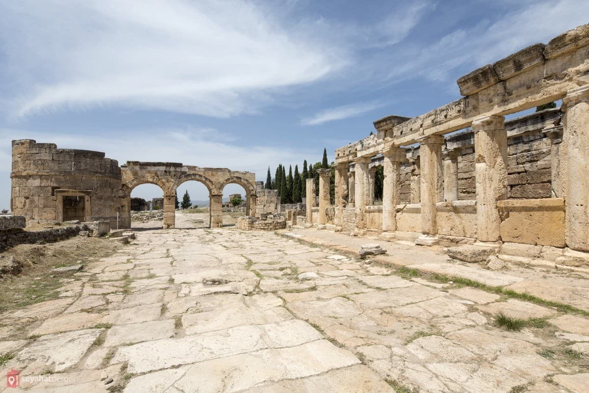 Pamukkale white travertine terraces under sunset — classic day tour highlight.